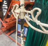 White Metal Vintage Floor Lamp