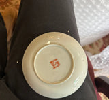 Miniature Vintage Ceramic Asian Style Detailed Plate