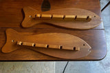 Pair of Wooden Fish Wall Hanging Hangers
