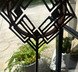 Outdoor Metal Sculptural Hanging Plant Holder
