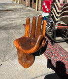 Brown Wooden Hand Chair