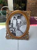 Vintage Framed African American Sibling Photo