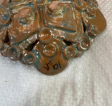 Small Brown Pottery Detailed Catchall