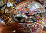 Collection of Vintage Abstract Glass Paperweights- Set of 3