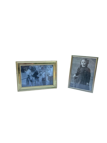 Pair of Vintage Framed Black and White Photos