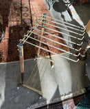 Vintage MCM Brass Trouser Trolly