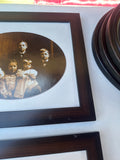 Pair of Vintage Wooden Frames With Family Prints