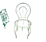 Green Metal Wired Chair Plant Stand