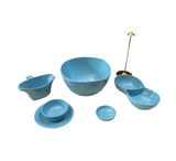 Instant Collection of Blue Ceramic Serving Bowls- Set of 6