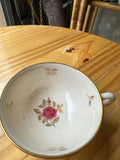 Ceramic Teacup Trio With Floral Details