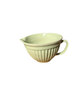 Green Ceramic Mixing Bowl With Handle and Pouring Spout