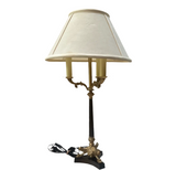 Skinny Brass Lion Footed Table Lamp