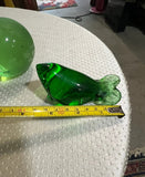 Instant Collection of Green Glass Desk Items- Set of 4