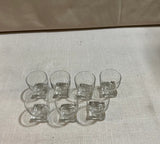 1970s Collection of Geometric Shot Glasses- Set of 7