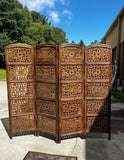 Hand Carved Wooden Large Screen/Room Divider