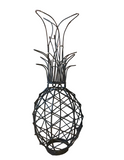 Modern Style Black Wired Pineapple Sculpture