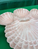 1970s Pink Shell Design Dish Collection