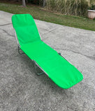Vintage Lime Green Outdoor Lounge Chair