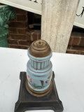 Pair of Brass Oil Lamps, Eimer and Amend
