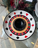 1970s Fitz and Floyd Poker Night/Game Night Ceramic Plate