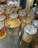 (Rental Only) 30+ Gold and Silver Glass Wedding Candle Votives