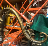 Brass Decorative Floor Lamp With Plastic Diamond Details