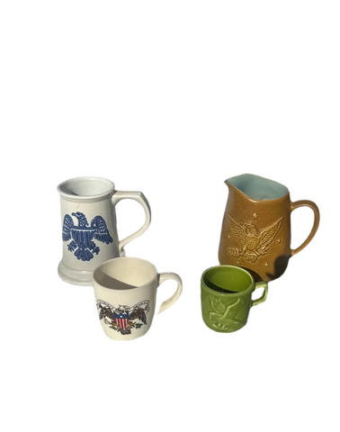 Instant Collection of Ceramic Eagle Mugs- Set of 4