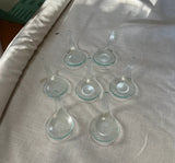 Collection of Small Glass Biomorphic Spoons- Set of 7