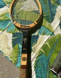 Collection of Vintage Wooden Wilson Tennis Rackets With Zephyr Press