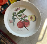 Ceramic Peach Pie Dish, Grimwood's Royal George