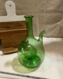 Mid-Century Green Glass, Decanter