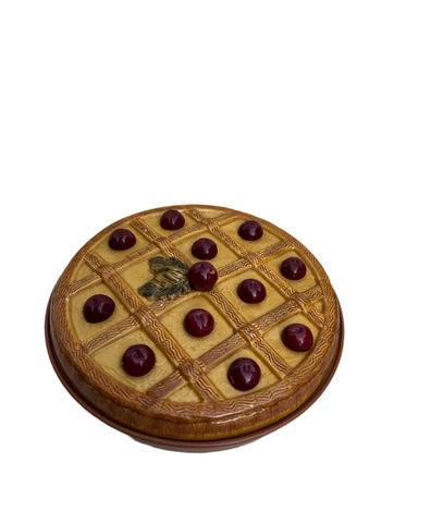 1970s Italian Ceramic Cherry Pie Serving Dish