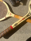 Collection of Vintage Slazenger Wooden Tennis Rackets