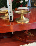 Pair of Simple Brass Candle Holders