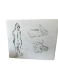 Drawing of Multiple Erotic Posed Models