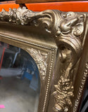 1970s Large and Heavy Ornate, Beveled French Mirror