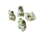 Ceramic Painted Frog Collection- Set of 4