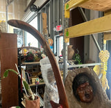 Large Wooden Hand Made Native American Life Size Sculpture