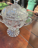 Small Crystal Catchall With Matching Pointy Lid