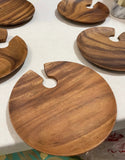 Collection of Wooden Cheese Platters- Set of 5