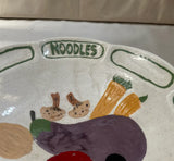Large Ceramic Italian Style Pasta Serving Bowl