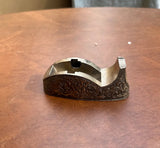 Small Silver Etched Tape Dispenser With Floral Details