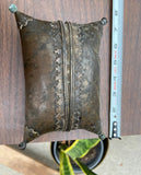 Vintage Brass Pillow Purse Box