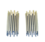 Black and Gold Metal Connected Tube Style Wall Sconces