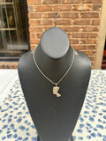 Silver Nephritis Pendant Necklace