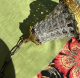 Single Gold and Crystal Pendant Light