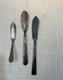 Trio of Silver Butter Knives
