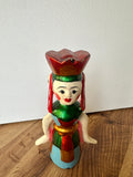 Small Moving Hand Painted Doll