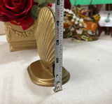 Pair of Vintage Brass Seashell Bookends