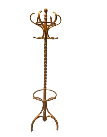 Blond Barley Twist Coat Rack